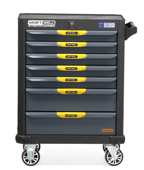  Тележка инструментальная KraftWell KRW-T7D, 7 ящиков, без инструментов