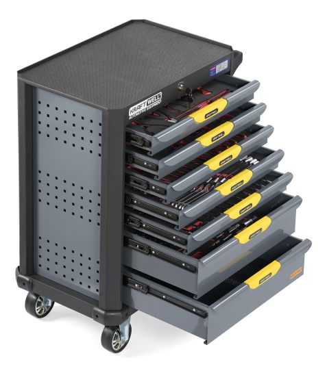  Тележка инструментальная KraftWell KRW-T7D, 7 ящиков, без инструментов