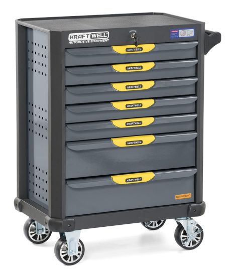  Тележка инструментальная KraftWell KRW-T7D, 7 ящиков, без инструментов