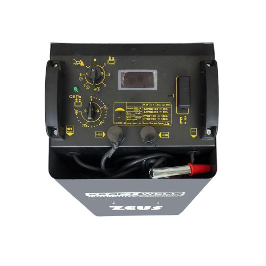 Пуско-зарядное устройство для 12В и 24В аккумуляторов пусковой ток 500А ZEUS KraftWell