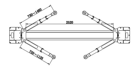 Двухстоечный подъемник KraftWell VERSA 2A/220 электрогидравлический 4 т, 220В