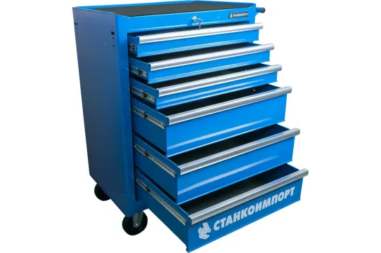 Тележка инструментальная Cтанкоимпорт BTD-270061CS, 6 ящиков, без инструментов