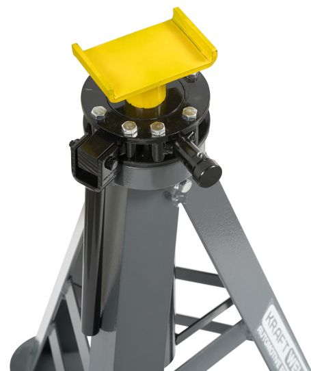 Подставки страховочные винтовые для грузовых авто 30 тонн KraftWell STATTO 30, 695-900 мм, пара 2 шт