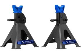 Подставка под автомобиль Forsage F-T43001C 3 т, 260 - 435 мм, 2 шт, зубчатый механизм фиксации