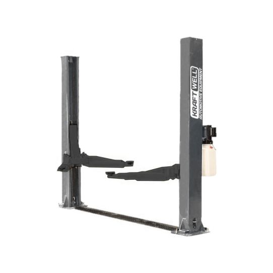 Двухстоечный подъемник KraftWell KRW4DLM 4т, электрогидравлический, 380В, с нижней синхронизацией, 120-1900 мм