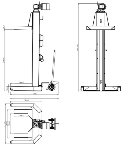 Подкатной подъемник для грузовых автомобилей электромеханический 33т MAHA MCL 33, 6 колонн