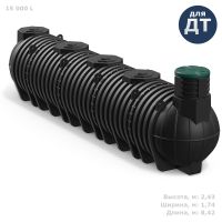 Емкость пластиковая подземная 15000л TDL15000Y122 (для дизельного топлива)