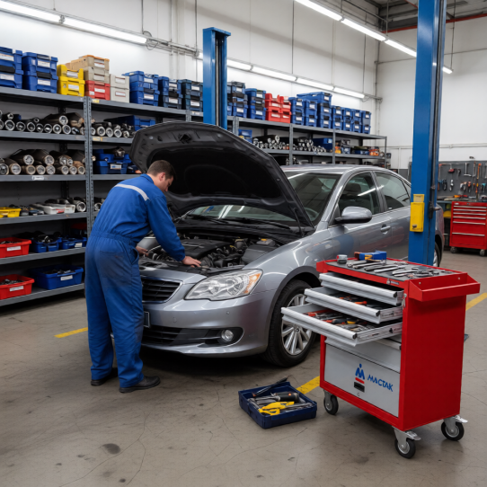 Тележка инструментальная МАСТАК 522-05581MR, 5 ящиков и отсек, без инструментов