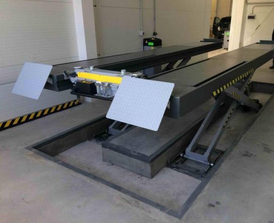 Подъемник ножничный 5т 380В для автосервиса и сход-развала BRIGHT LAMBDA 500/WT50E электрогидравлический