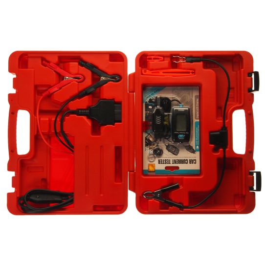 Тестер утечек в электрических цепях с проверкой без потери данных, 20А, 6/12В питание от батареек JTC-4446