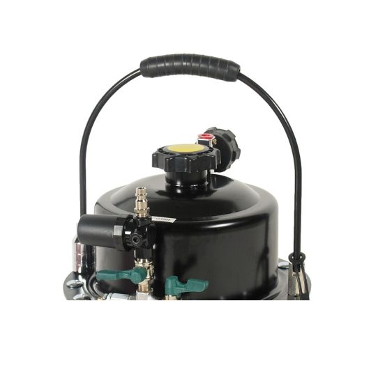 Установка для прокачки тормозной жидкости пневматическая, емкость 5 л, переносная, профессиональная JTC-4331