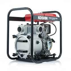 Дизельная мотопомпа KOSHIN KTY-50D для чистой и слабозагрязненной воды 700 л/м, 2 дюйма (50мм)