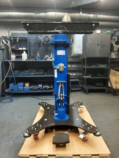 Канавный гидравлический подъемник 15 т, напольный одноштоковый КПП15Р800Ф ARTAZ