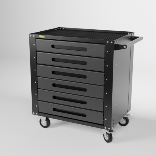  Тележка инструментальная Garopt Gt6.grey new, 6 ящиков, без инструментов, серая