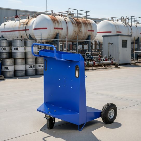 Тележка для бочек 200 кг ручная на 3 колесах для масла и смазки Pressol 17009100