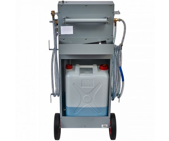 Установка для замены и промывки охлаждающей жидкости с пневматическим насосом и быстросъемными коннекторами GrunBaum CLT3000