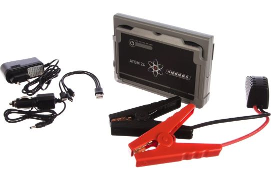 Пусковое устройство бустер 12В пусковой ток до 1000А пусковой с Power Bank 24000мАч и IP64, Aurora ATOM 2419091