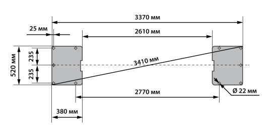 Двухстоечный электрогидравлический подъемник 3.5 т серый, высота подъема 1920 мм Launch TLT-235SBA
