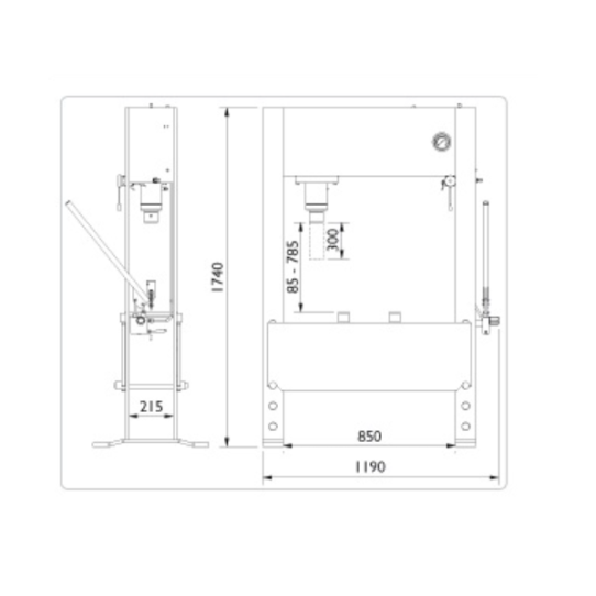 Пресс гидравлический AC Hydraulic P40H 40т, напольный