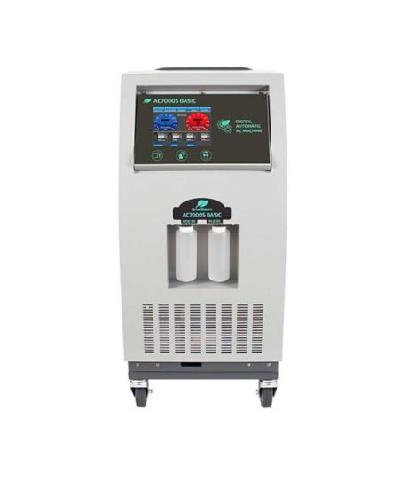 Автоматическая станция для заправки автомобильных кондиционеровGrunBaum AC7000S Basic, R134, сенсорный экран 8"