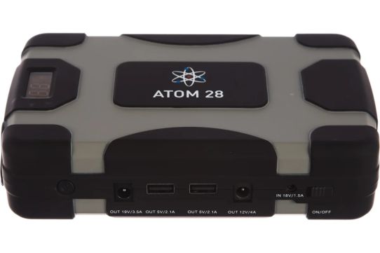 Пусковое устройство 12В пуск до 1700А запуск легковых и грузовых авто, Power Bank 28000мАч, дисплей, Aurora ATOM 28 18908 