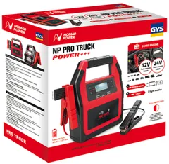 Пусковое устройство бустер 12/24В пусковой ток от 600А до 2000А 5000мАч с Power Bank и фонариком, GYS PRO TRUCK 027527