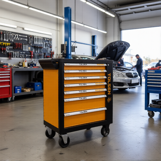Тележка инструментальная TOLSEN TT80317, 7 ящиков, без инструментов