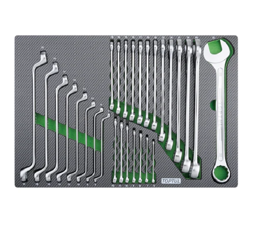 Тележка инструментальная TOPTUL GE-34028, 7 ящиков, с набором инструментов 340 предметов 