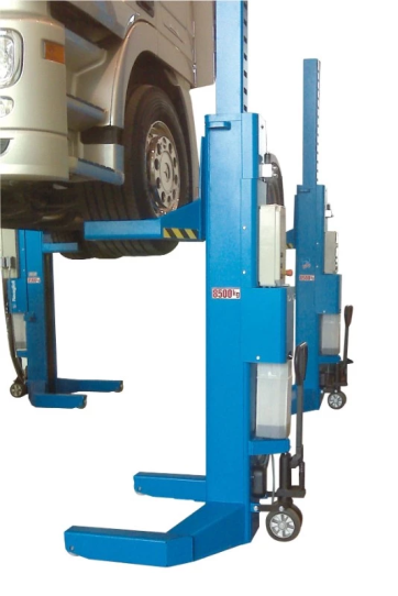 Подкатной подъемник для грузовых автомобилей электрогидравлический 32т Ravaglioli RAV298H.4, 4 колонны