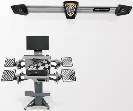 Легковой комплект для сход-развала Техносоюз до 24 дюйма TS5.5D-4L+7202 KAB грузоподъемность 5.5т