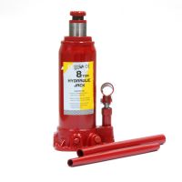 Домкрат бутылочный 8 т, Torin T90804 222-447 мм, гидравлический, для внедорожников, с ходом штока 145 мм