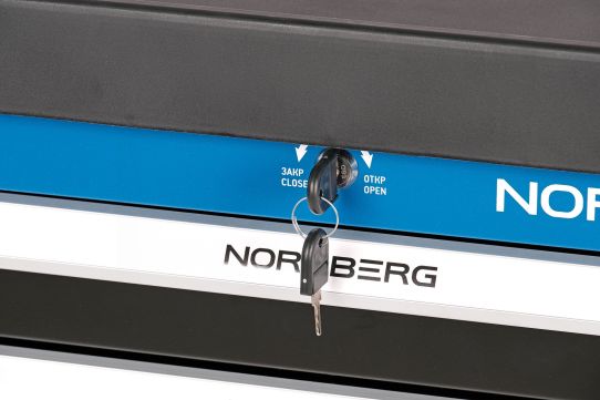 Тележка инструментальная, Nordberg T4, 2 ящика и 2 полки с дверцами