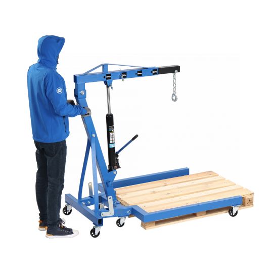 Кран гаражный подкатной 680 кг Nordberg N3707 гидравлический складной, с высотой подъема до 1980 мм