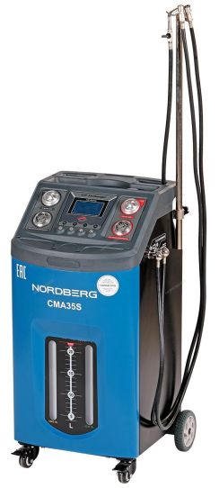 Установка для промывки и замены масла АКПП с манометром 16 бар, насосом 3 л/мин, дисплеем, Nordberg CMA35S_B