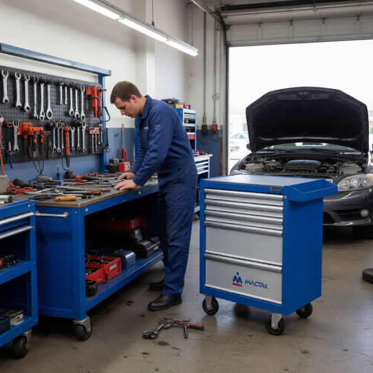 Тележка инструментальная МАСТАК 521-05581MB, 5 ящиков, без инструментов