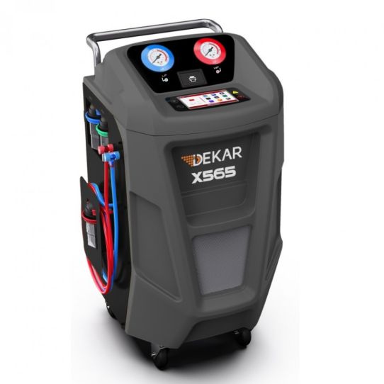Установка автомат для заправки автомобильных кондиционеров Dekar X565 с сенсорным экраном, принтером, базой данных