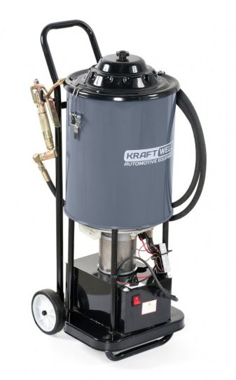 Нагнетатель смазки электрический от сети 24в, емкость 20 л, давление до 400 бар, производительность 350 г/мин KRW1797.EN KraftWell