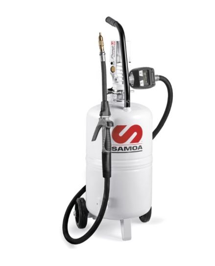 Нагнетатель масла пневматический 25 л, Samoa 327020 1-7 бар с электронным счетчиком