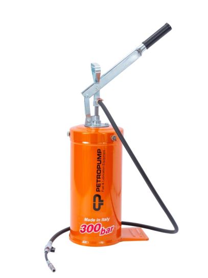 Нагнетатель смазки ручной на 12 л, давление 300 бар, с производительностью 6 г/ход Petropump PP210008