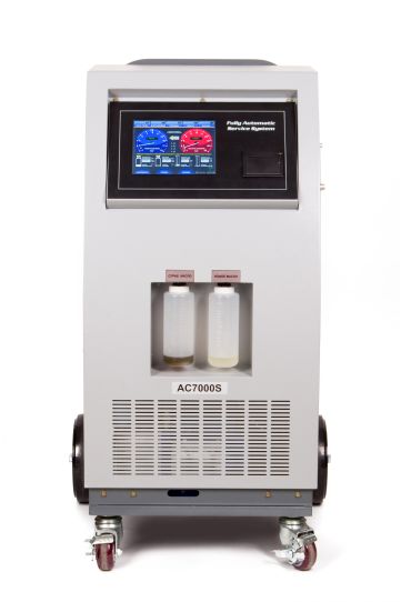 Установка автомат для заправки автомобильных кондиционеров GrunBaum AC7000S, R134, wi-fi, сенсорный дисплей, принтер