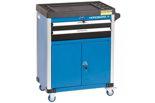 Тележка инструментальная, Nordberg T4, 2 ящика и 2 полки с дверцами