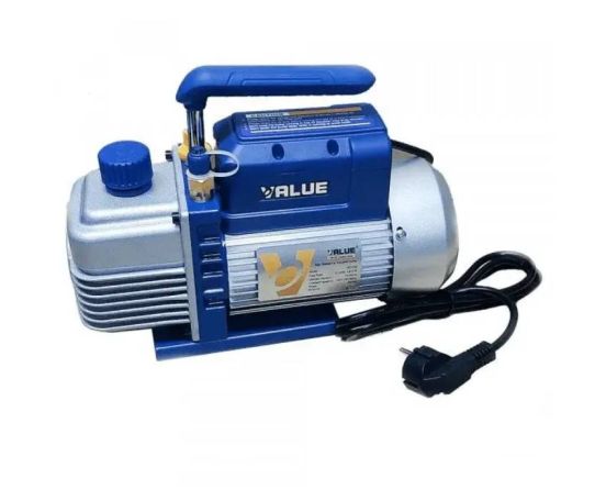 Двухступенчатый вакуумный насос Value VE-280N 226 л/м 15 мкр. c обратным клапаном