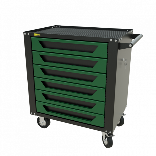 Тележка инструментальная Garopt GTS6.green new, 6 ящиков, без инструментов