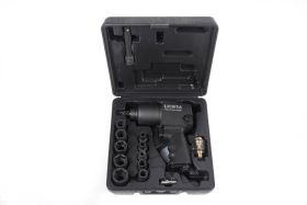 Пневмогайковерт 1/2" 563Нм Licota PAW-04006RK2 в кейсе, с головками 9-27 мм и аксессуарами Пневмогайковерт 1/2" 563Нм Licota PAW-04006RK2 в кейсе, с головками 9-27 мм и аксессуарами