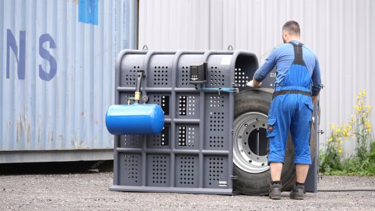 Защитная автоматическая клеть Nordberg 46TC12 для грузовых колёс с Ti10D и CH5F