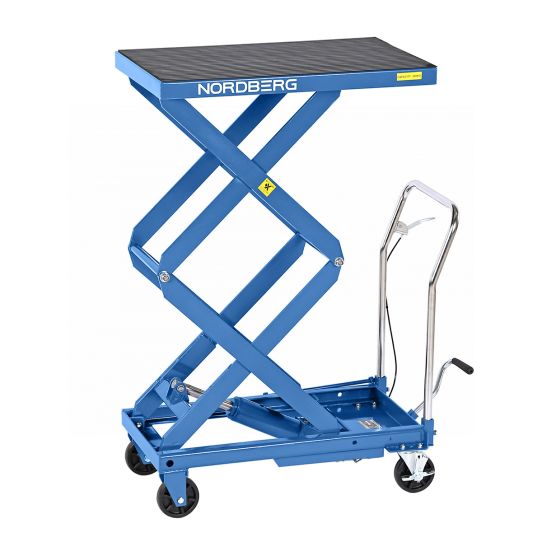 Стол подъемный гидравлический 300кг, 330-1250мм NORDBERG N3T301B, передвижной