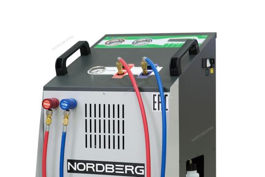 Установка автомат для заправки автомобильных кондиционеров Nordberg NF12S с дисплеем, базой данных