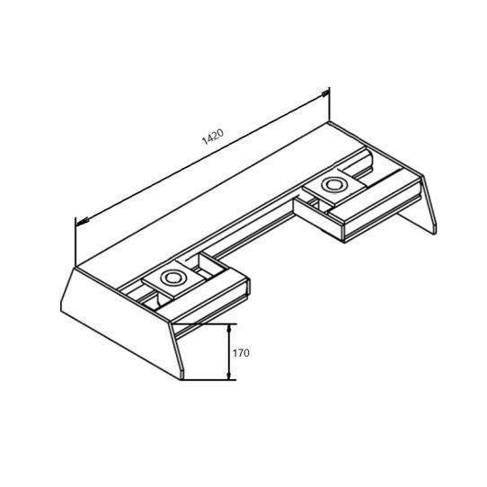 Суппорт GSВ скользящая модель г/п 15,5 т. (без DR4 и X), BLITZ, 3495-1