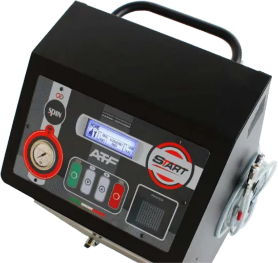 Установка электрическая для замены и промывки масла в АКПП 220В, манометром до 15 бар и дисплеем ATF Start+ Spin