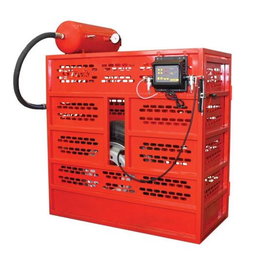 Защитная клеть Sivik KC-115 для грузовых колёс, авт. накачка с бустером